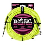 Ernie Ball Instrument Cable, Neon Yellow 10 ft.