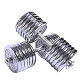 Mancuernas para Hombres Galvanoplastia Mancuerna Fitness Mancuerna 40-100 Kg ExtraíBle...