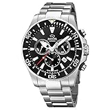 JAGUAR Reloj Modelo J861/3 de la colección Executive, Caja de 43,5 mm Negro con Correa de...