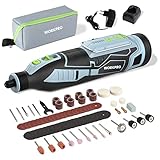 WORKPRO Mini Amoladora Inalámbrica, Juego de Herramientas Rotatorias 12V Multifunción...