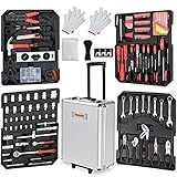 Monzana Set de Herramientas 899 Pzs. Maleta Carrito Portaherramientas Completo Asa...