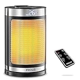 PROUS Calefactor Bajo Consumo, 1500W Radiador Electrico Silence con Termostato, Control...