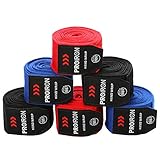 PROIRON Vendas Boxeo, 2.5m/4.5m Cinta Boxeo, Elásticas Vendas Boxeo con Correa de Velcro...