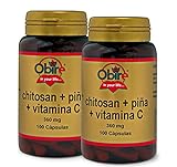 Obire | Chitosan + Piña + Vit. C - 360 mg · 100 Cápsulas (Pack 2 unid.) | Complemento...