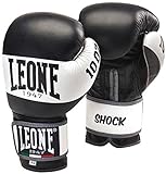 Leone 1947 Shock guantes de boxeo., Unisex adulto, Shock, negro