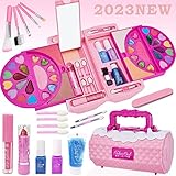 Lubibi Juego de Maquillaje Lavable para niños con Caja de Maquillaje, Kit de cosméticos...