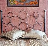 Hogares con Estilo - Cabecero Forjado artesanalmente en España Modelo CÍRCULOS para Cama...