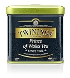 Twinings Prince of Gales - TÃ© negro suave en lata de 100 g, el tÃ© despliega el sabor...
