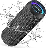 RIENOK Altavoz Bluetooth 5.3 Altavoz Inalámbrico Portátil Impermeable IPX7, Bass, Sonido...