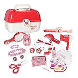 JHDS 20 piezas de maquillaje para niños para niñas pequeñas, juego de maquillaje para...