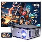 Proyector WiFi Bluetooth Full HD 1080P, 15000 Lúmenes VGKE Proyector 4K Soporte...