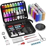 Coquimbo Kit de Costura con 85 Costurero Accesorios, Incluye 18 Bobinas de Hilo, Mini Kit...