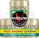 Pantene Suave & Liso | Mascarilla Antiencrespamiento Cabello | Tratamiento Reconstructor...