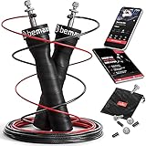 Comba Fitness Speed Rope + Guía de entrenamiento & Cuerda de Repuesto | Gimnasio Cuerda...