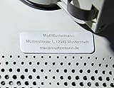 Roboterwerk Matrícula de dron de aluminio micro, placa de drones incluye envío de e-ID...