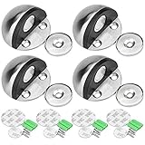 DESON Tope Magnético para Puerta, 4 Piezas Tope Puerta Magnetico Acero Inoxidable 304...