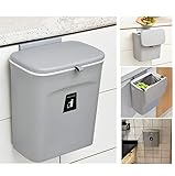 Contenedor de compostaje para cocina, 2.4 galones/9 litros, encimera o debajo del...