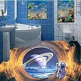 Pintura Moderna Baño Espacio Personalizado - Túnel del Tiempo Planeta 3D Desgaste 3D -...