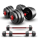 AJUMKER 30KG Juego de Entrenamiento de Levantamiento Ajustable para Hombres y Mujeres,...