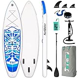 FunWater Juego de Tabla de Paddle Surf Hinchable, 320x83x15cm, Ultraligera para Todos...