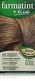 Farmatint 6D Rubio Oscuro Dorado. Tinte permanente. Cabello natural y color duradero. Sin...