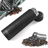 Botella de Agua Térmica Doble Pared + Inserto da Fruta y Filtro para Té | Conserva Frío...