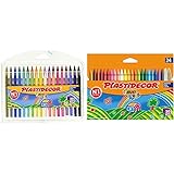 BIC Kids Plastidecor Estuche de 36 unidades, ceras de colores surtidos + Kids Plastidecor-...