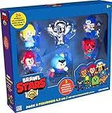 Brawl Stars - Pack de 8 Figuras de 4,5 cm - Brawlers Team B - Lansay, 7023