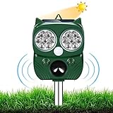 Repelente de Gatos, LED Solar Repelente UltrasÃ³nico para Animales para Jardin ,...