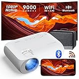 Proyector 5G WiFi Bluetooth - Proyector Portátil 1080P Nativo 9000 Lumens para Móvil,...
