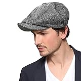 SIYWINA Gorras Newsboy Hombre Ajustable Clásica Gorra Gatsby Estilo Retro