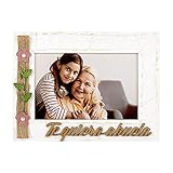 Demark Marco Te quiero Abuela, Marco Abuela, Marco de madera, Marco horizontal 10x15 cm,...