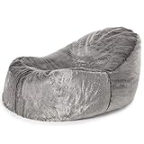 Icon Tumbona Piel Sintética de Lujo Puff, 105cm x 50cm, Puff de Piel Sintética Suave,...