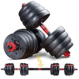Sportstech Juego de Mancuernas innovadoras 2en1 AH150 | Mancuernas y Pesas | Set de...