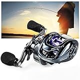 REOTEL Carretes de Pesca Surfcasting, Giratorio de Engranajes 8.1: 1, Carrete Giratorio de...