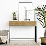 Kenay Colección Home-Consola Mueble Entrada Recibidor 2 Cajones Apertura Push Sistema...