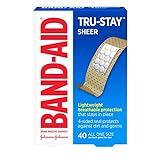 Band-Aid Vendas adhesivas transparentes, talla única, 40 unidades