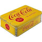 Nostalgic-Art - Coca-Cola Logo Yellow - bote de almacenamiento plana