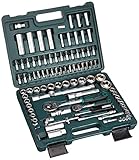 Mannesmann - M 2055-SL - Juego de llaves de vaso 1/4'+1/2' 94 piezas,