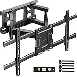 Perlegear Soporte de TV Pared Articulado Inclinable y Giratorio, Soporte TV Pared para...