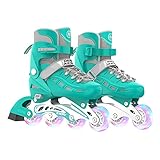 OLYSPM Patines en Linea Ajustables para niños y Adultos,Rodamiento de ABEC-7,Flash...