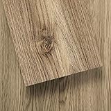 Suelo Vinilo Autoadhesivo, 36 Lamas de 15 x 91 cm (4,91 m²), Madera Khaki, TBS006