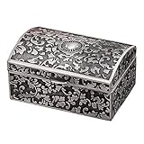 Vintage Jewelry Storage Box Caja Del Anillo Del Pecho Caja De Almacenamiento De Baratijas...
