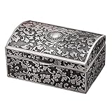 Vintage Jewelry Storage Box Caja Del Anillo Del Pecho Caja De Almacenamiento De Baratijas...