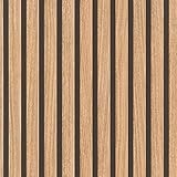 Papel pintado 278408 - papel marrón con aspecto de madera, paneles de madera 3D en el...90