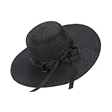 Moxamo Sombrero para el Sol para Mujer, Sombreros Floppy Plegable Bowknot Grande ala Ancha...