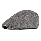 JAOAJ Boinas Hombre Plano Newsboy Casquillo Sombreros, Gorra de Vendedor de Periódicos...