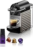 Krups Nespresso Pixie XN304T - Cafetera monodosis de cápsulas Nespresso, Compacta, 19...