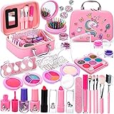 Purpledi Kit de Maquillaje Niñas , 30 Piezas Kit de Maquillaje para Niñas Lavable,...