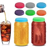Paquete de 6 tapas de silicona para latas de soda, cubiertas de latas de silicona, tapones...